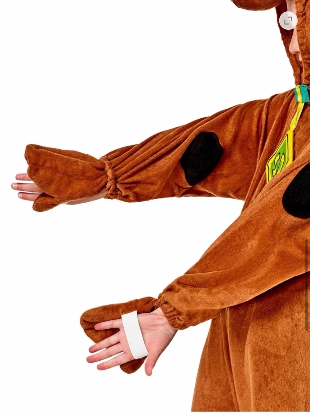 Rubie's Brown Scooby-Doo Plush Halloween Costume with Hood and Tag
